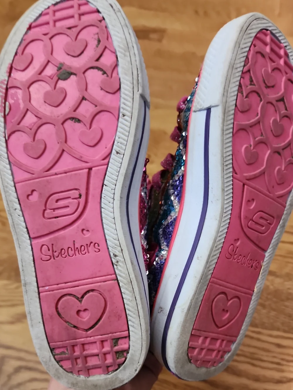 2013 Skechers Twinkle Toes Ziggy Girl Light-Up Mid-Calf Sneakers - Size 2, VGUC